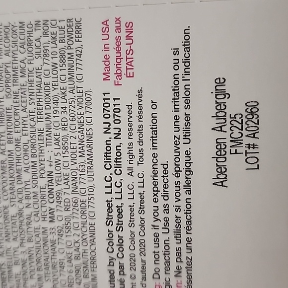 Color Street "Aberdeen Aubergine" Nail Polish Strips, NEW. - Picture 6 of 7